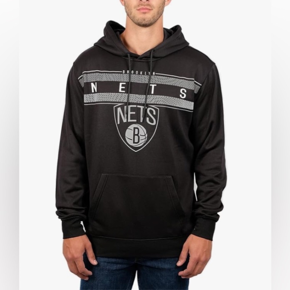 Ultra Game ‘Brooklyn Nets’ Poly Fleece Hoddie